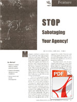 Stop Sabotagin Your Agency!
